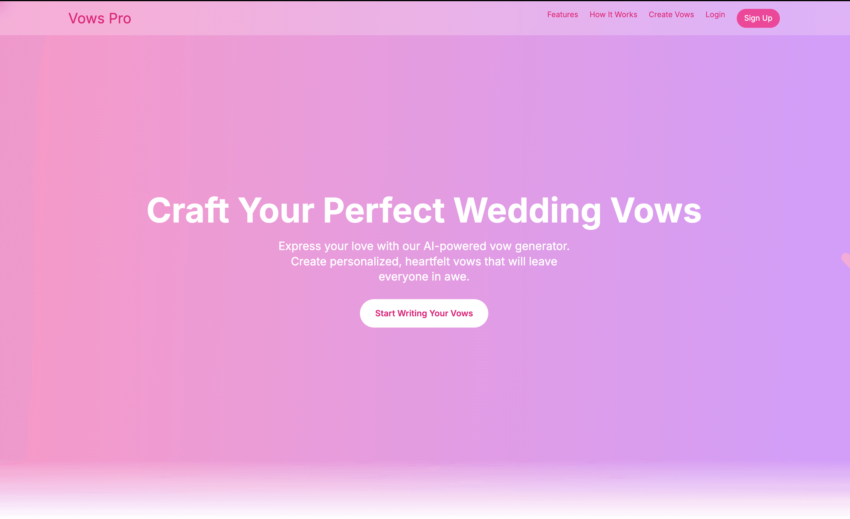 AI Vows Generator